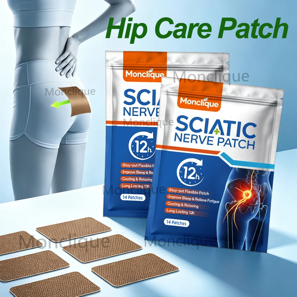 Hip Cooling Soothing Patch Self-adhesive Breathable Waist Hips Relax Care Stickers Skin- Friendly Sedentary Office