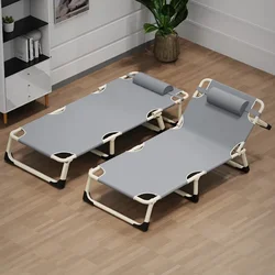 GIANXI-Outdoor Folding Camping Bed Simple Office Nap Recliner Portable Lounge Chair Living Room or Patio Summer