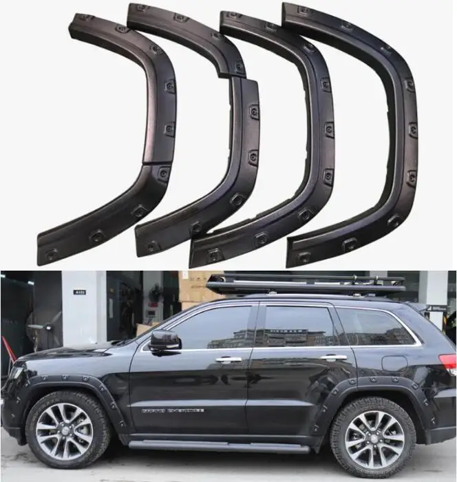 For Jeep Grand Cherokee 2011-2021 ABS Fender Flares Arch Wheel Eyebrow Mudguard Lip Body Kit Eyebrow Protector Cover