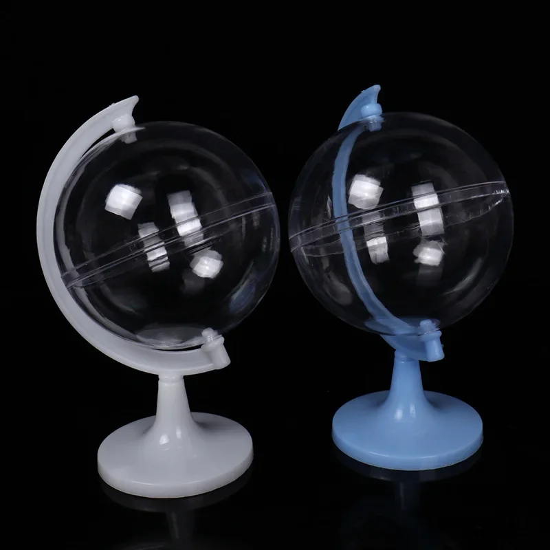 

50PCS Creative European-style Round Candy Box Plastic Transparent With Lid Food Packaging Box Wedding Gift Return Gift Candy Box