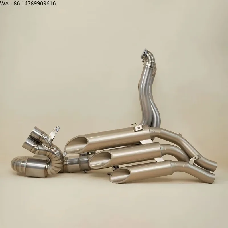 Suitable for Augusta New Pipe F3/D/B800/TV/SV800 Original Appearance Full Titanium Valve Red/White/Black Motorcycle Exhaust