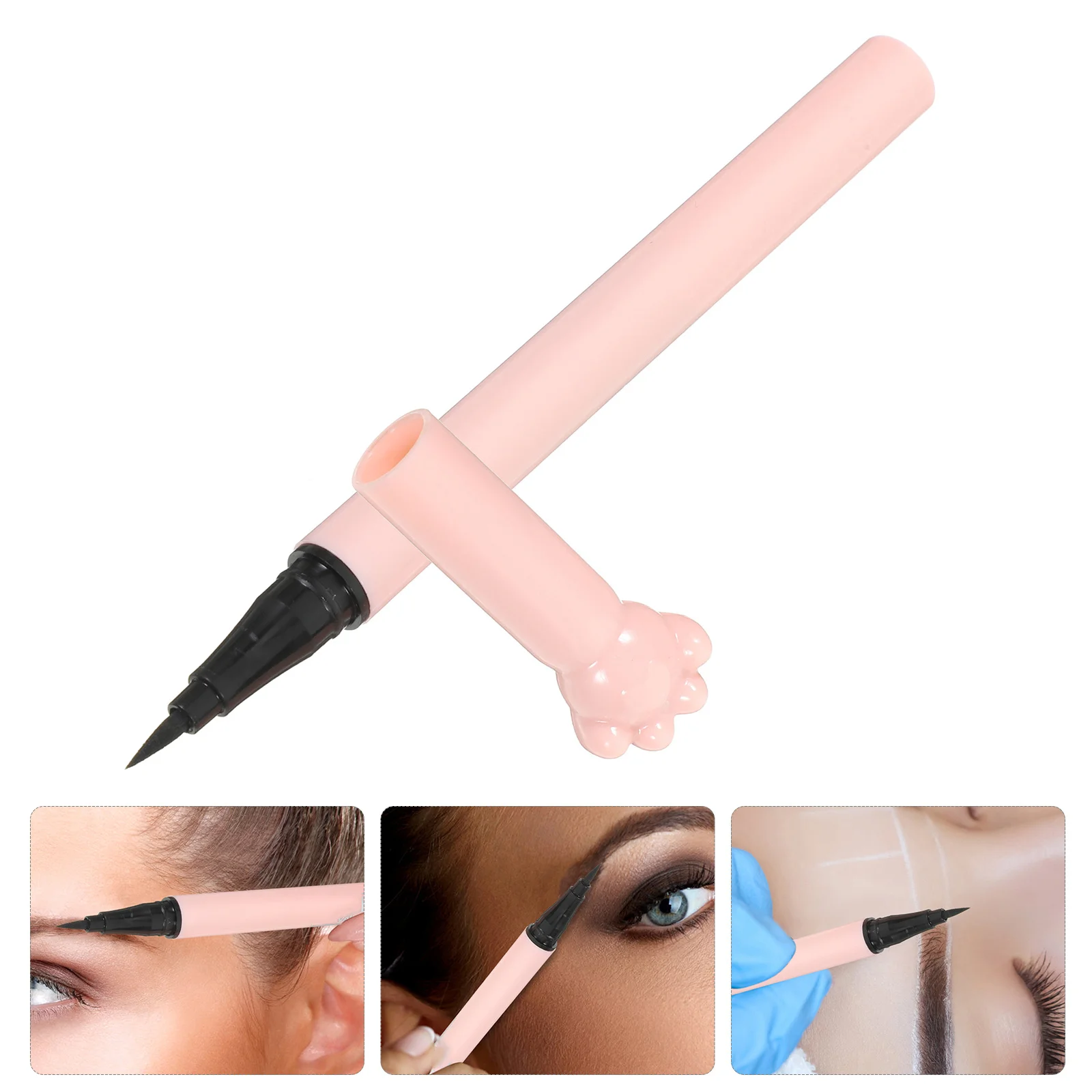 Wasserdichter Eyeliner-Stift im Katzen-Design, wischfest, schnell trocknend, flüssiger Liner für präzises Augen-Make-up, Damen-Beauty-Essential