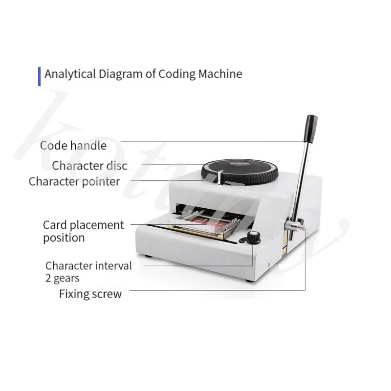 Convex Coding Machine Desktop Production Date Concave-convex Surface Printing Small Code Printer 68/70/72C Character Universal