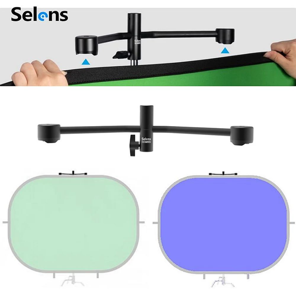 Selens Reflector Clip Photography Chromakey Backdrop Magnetic Stand Holder Clip For Photo Studio Background Reflector Bracket