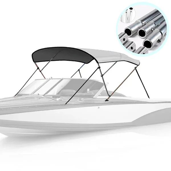 

Тент для лодки из ткани Оксфорд с алюминиевыми трубами 25 мм, навес-козырек для лодки