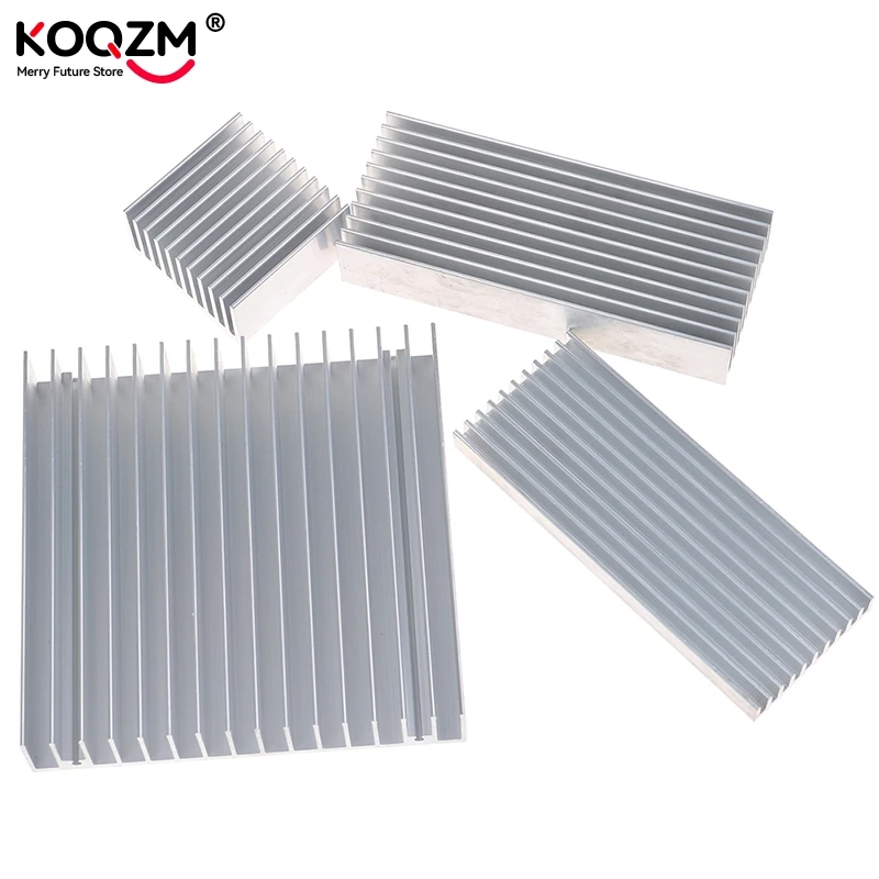 Aluminum Alloy Heatsink Cooling Pad For High Power LED IC Chip Cooler Radiator Heat Sink 4 sizes 100×40×20mm 100×100×18mm