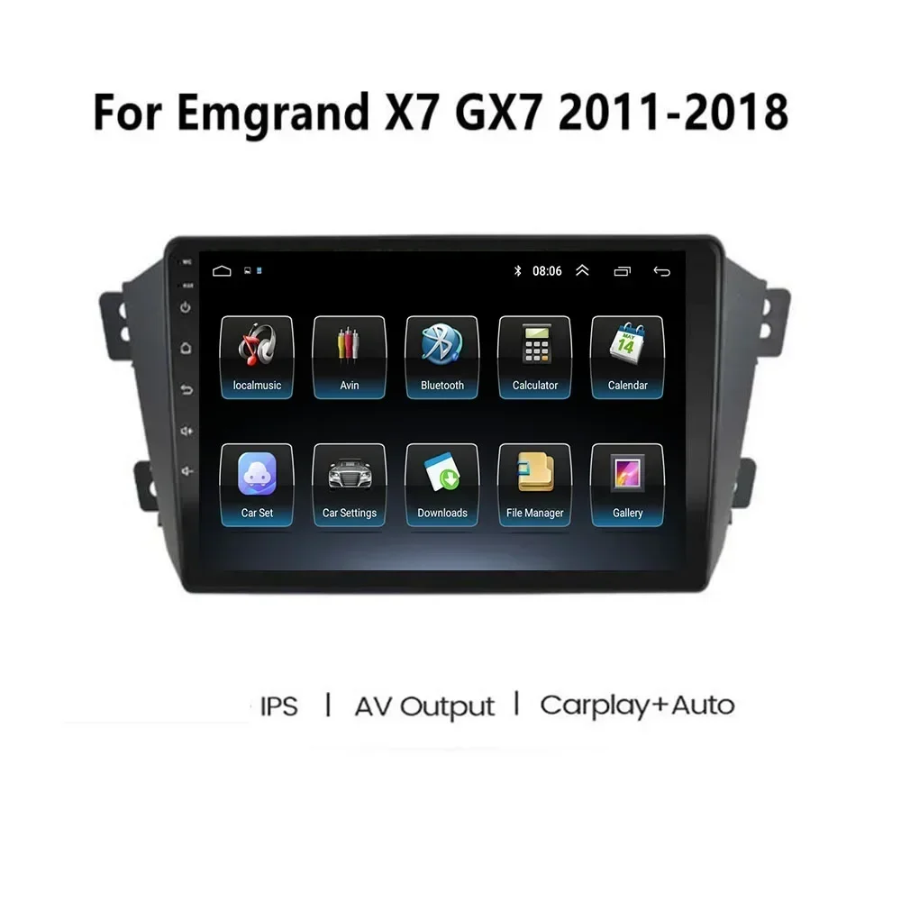 Car Radio For Geely Emgrand X7 GX7 EX7 2011-2018 Android 13 5G WIFI BT Carplay AutoRadio DSP GPS Navigation Camera DVD Player