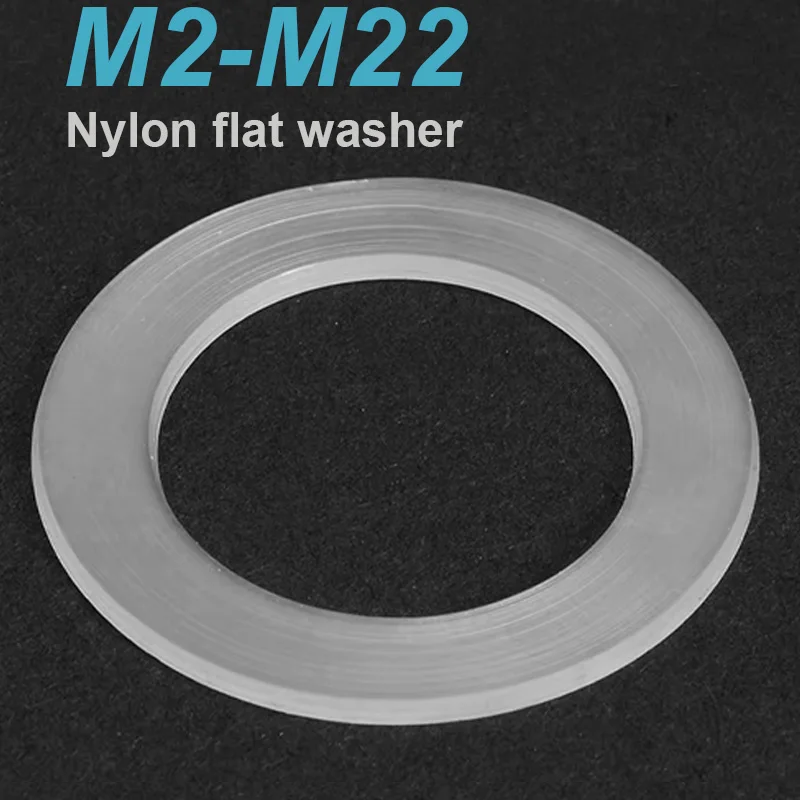 Nylon Clear Flat Washer M2-M22 Transparent Gasket Sealing Washer Plastic Washer Spacer Spacer Insulation Gasket Ring
