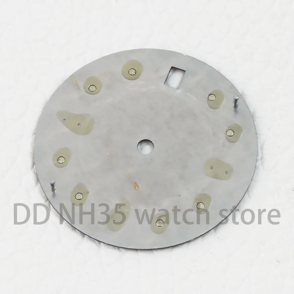 Green Luminous 28.5mm nh35 Watch Dial for nh35/nh36 Movement Sunray Strip Dial Watch Repair Tools Fit Submariner Case Watch Part