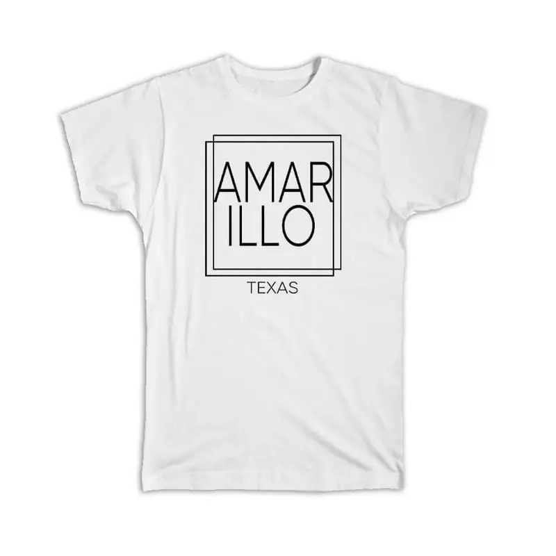 Camiseta AMARILLO Texas Square Fuente minimalista moderna