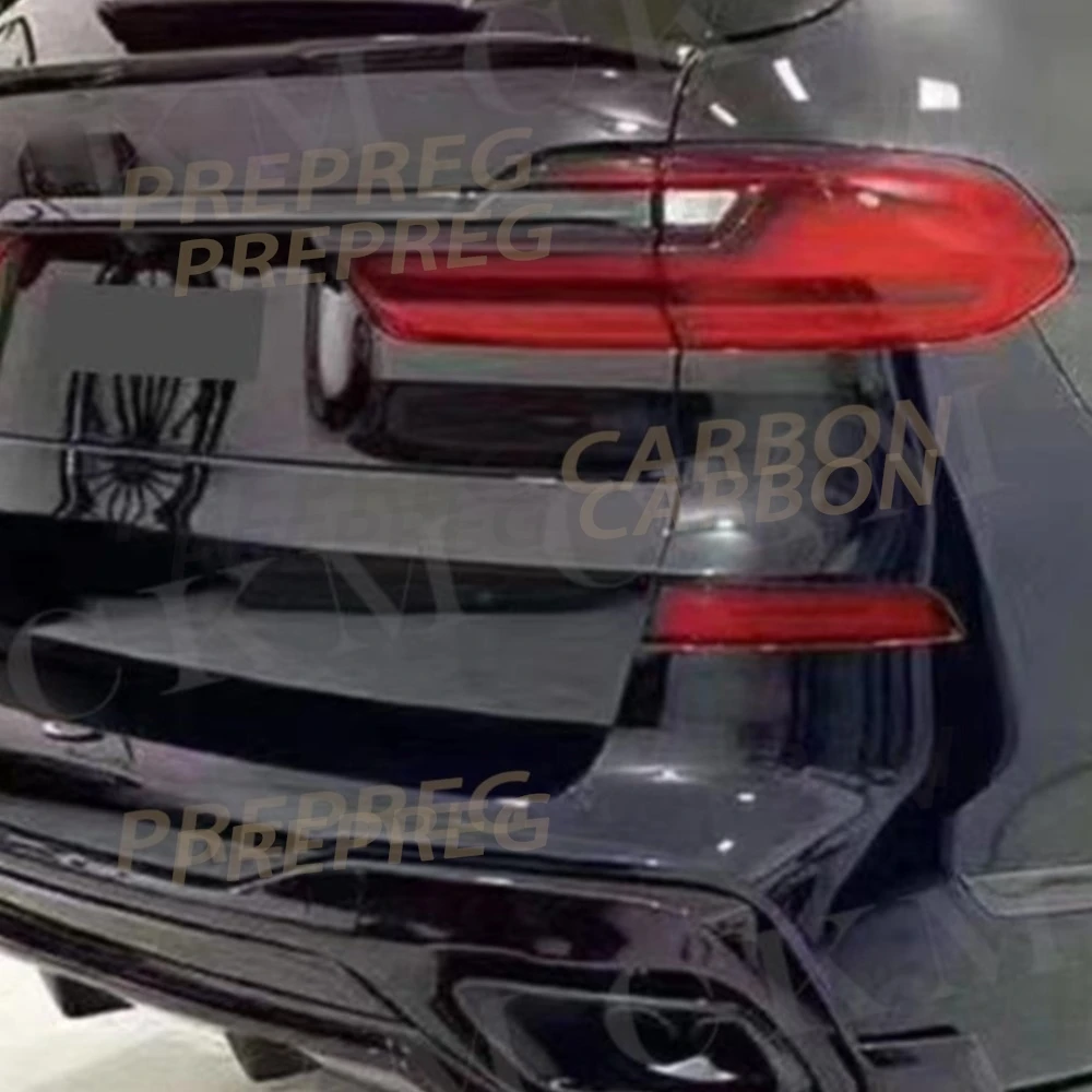 

Real Carbon Fiber Rear Bumper Lip Diffuser Spoiler Gloss Black Rear Lip Body Kit Accessory for BMW X7 G07 M Sport 2019 2020 2021