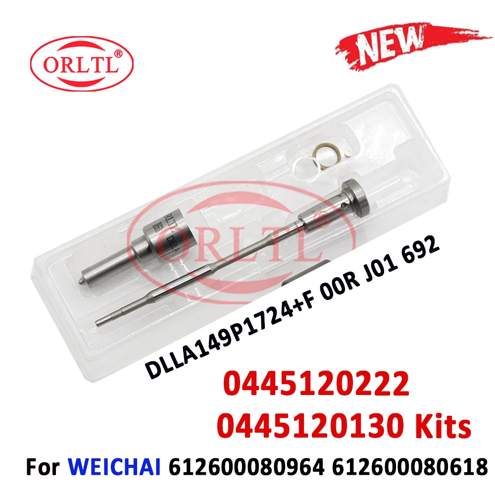 ORLTL Repair kit DLLA149P1724 0433172058 Fuel Injector Valve F00RJ01692 For 0445120130 0445120222 0986AD1002 Weichai WD10