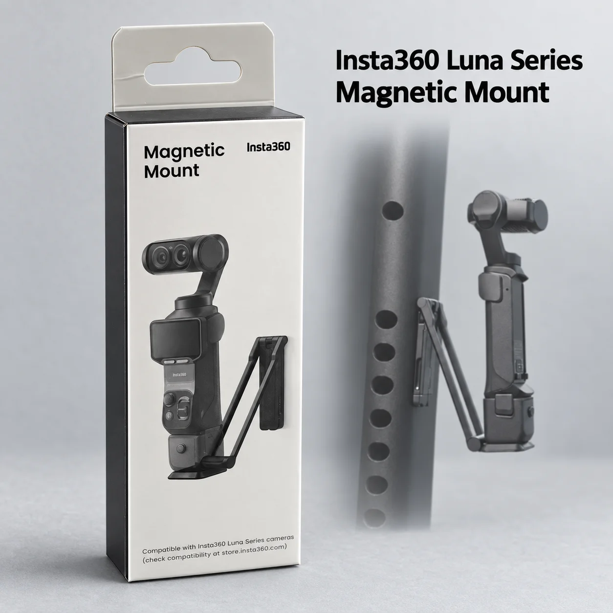 Insta360 Luna Series Magnetic Mount Foldable Mantis Tripod Handheld Stand for Luna Pro Luna Ultra Overhead Shooting