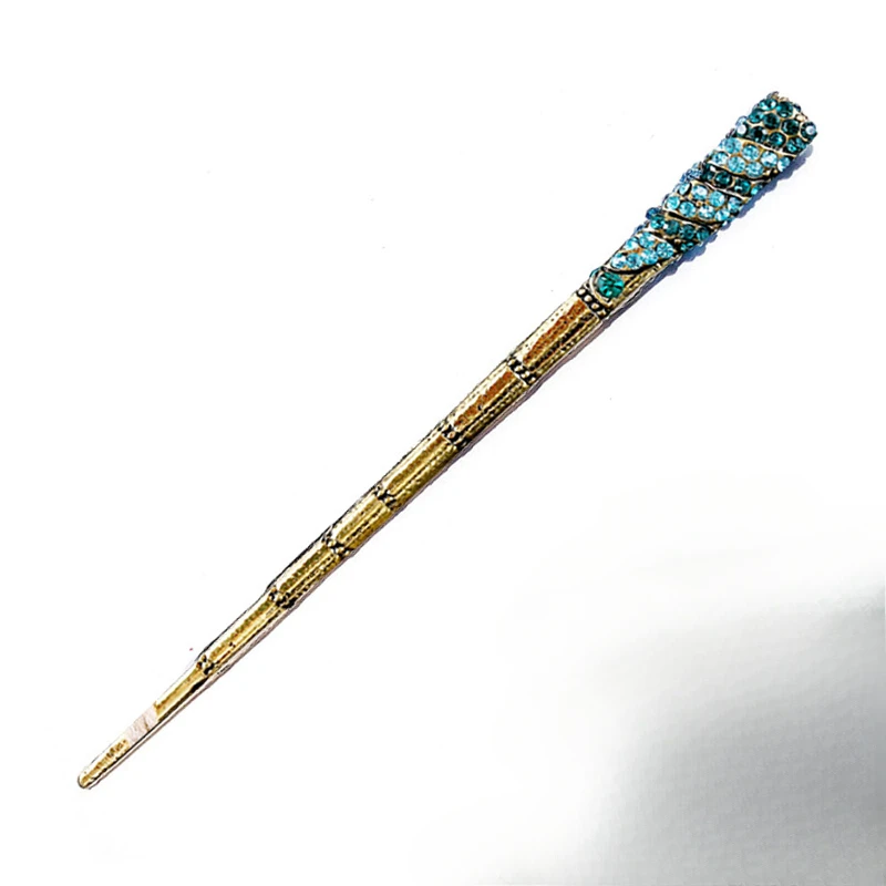 

*Rhinestone Metal Hair Sticks Vintage Cheongsam Decor Hairpin Forks Chinese Hanfu Hair Accessories For Women Classic Head Jewelr