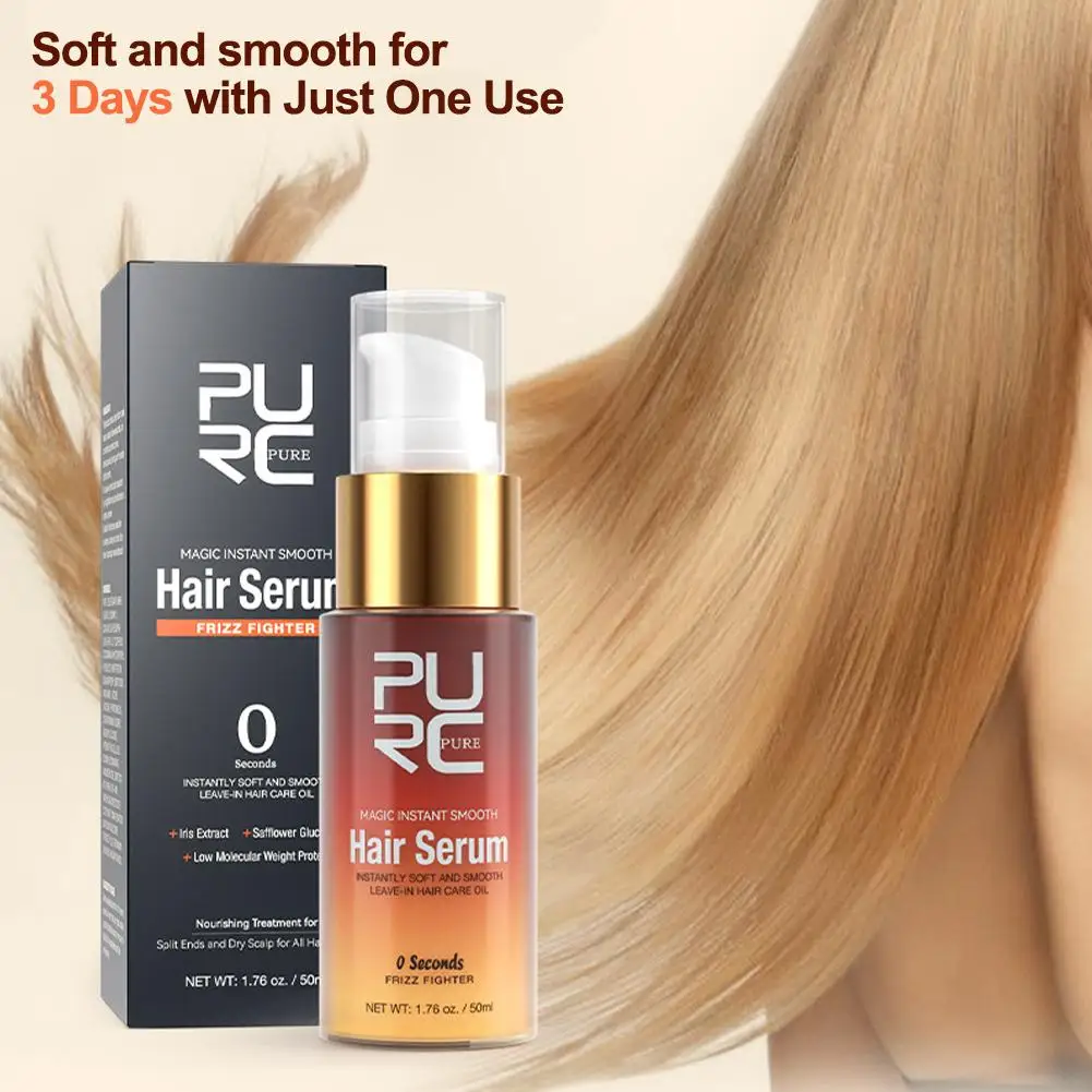 

50ml Instant Repair Hair Serum Magic Treatment Smoothing Hair Leave-In Damaged Dry Products Repair Hair Frizzy Care Oil G2I7