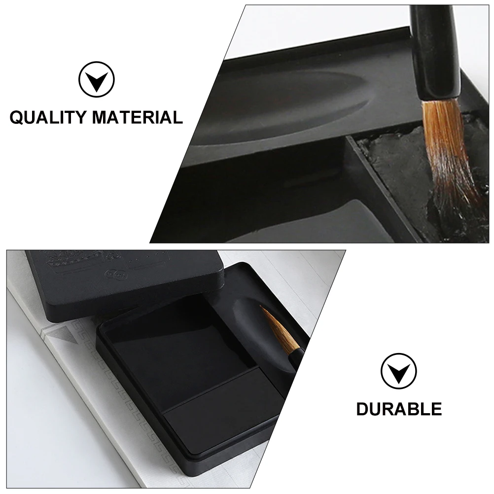 

High Quality PP Calligraphy Ink Container Durable Dustproof iental Writing Painting Accessory Student Teacher Practicing Supply