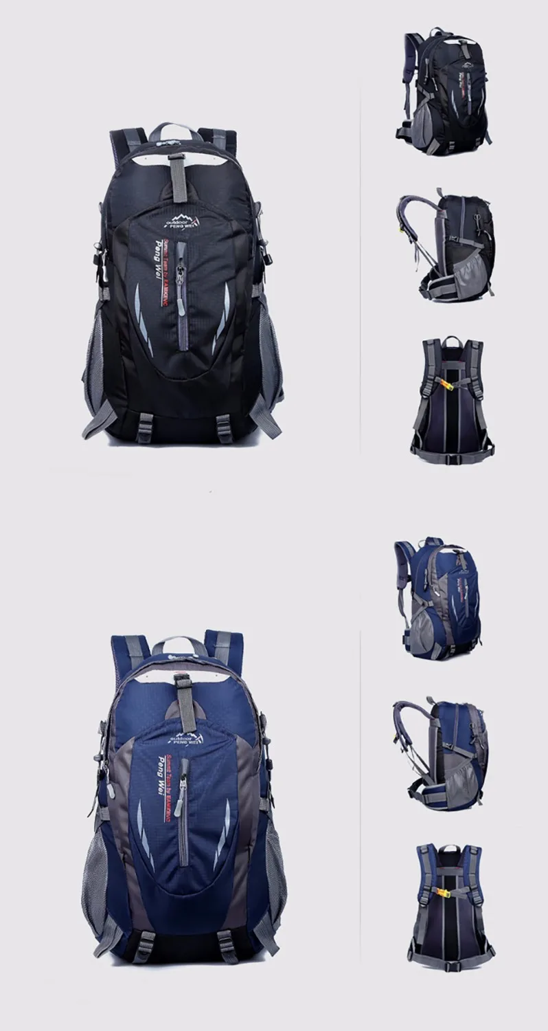 Mochila de calidad para hombre y mujer, bolsa deportiva de viaje al aire libre, equipo Trekk para escalada de montaña, 45l