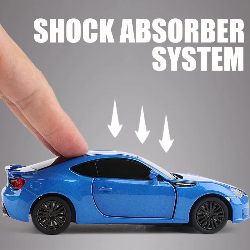 1:32 SUBARU BRZ Car Model Alloy Car Die Cast Toy Car Model Pull Back Children\'s Toy Collectibles Birthday Gift Free Shipping F12