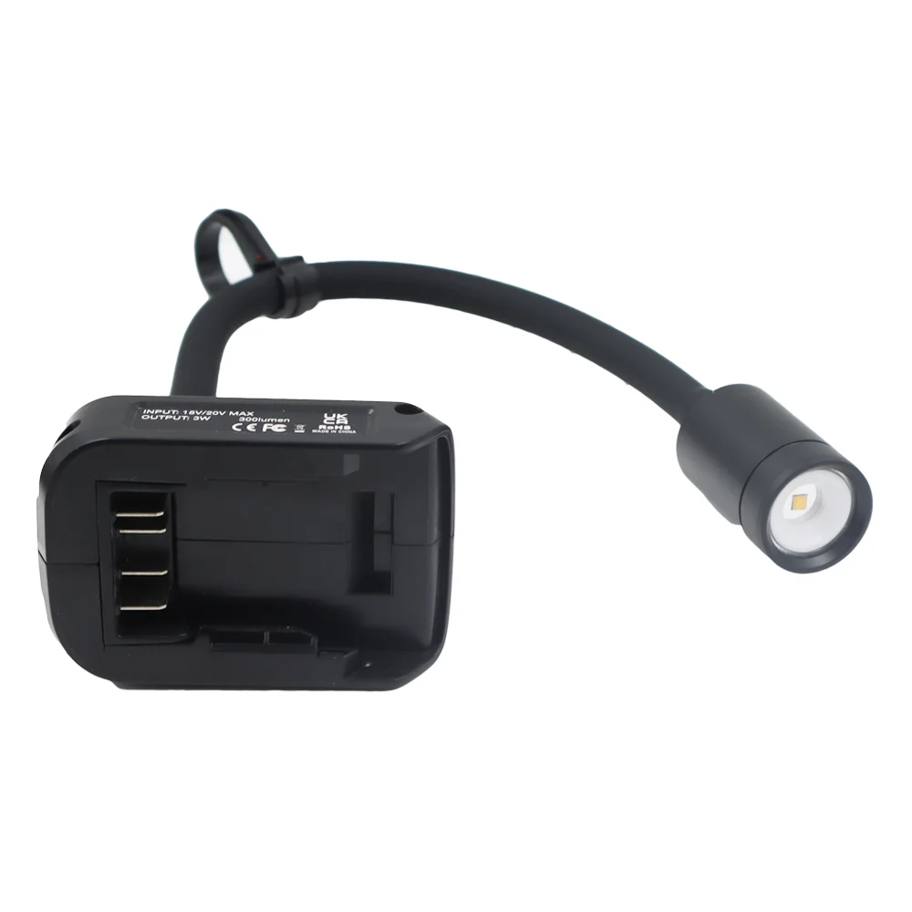 Imagem -03 - Mangueira Led Portátil para Trabalho de Mesa Luz de Trabalho Makita Bosch Dewalt Milwaukee Black Decker Artesão Bateria de Lítio 18v