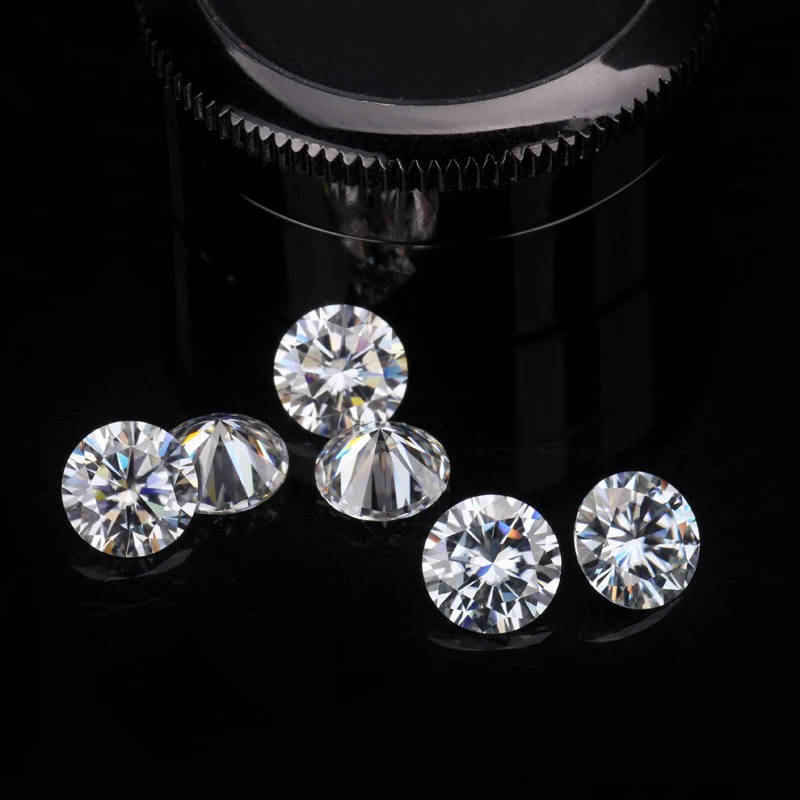 2 / 4 / 6 / 8 / 10 Pcs Per Lot Promotion Moissanite Stone with Certificate Lab Diamonds Loose Gemstones with GRA Laser Code