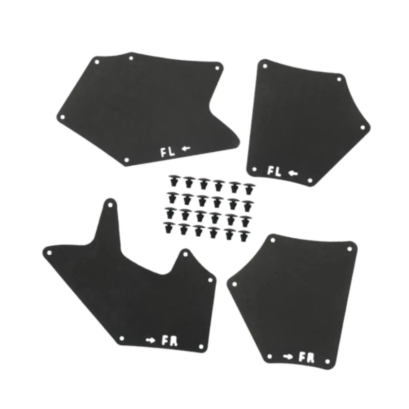 4 Pieces Splashing Guards Parts 53739-0C020 Practical Replacement Convenient 537360C030