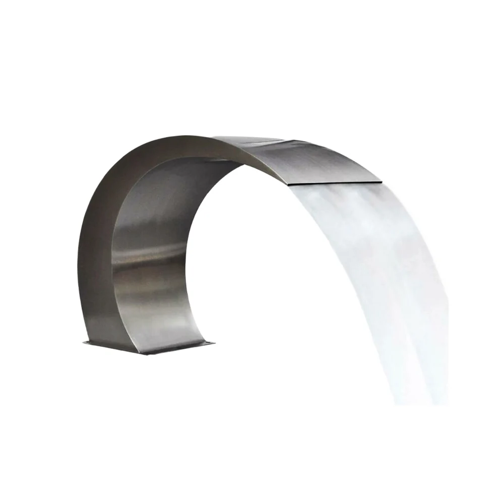 

Фонтан-водопад для бассейна в форме полумесяца из нержавеющей стали, с эффектом душа и спа-джетов, для увеличения объема продаж