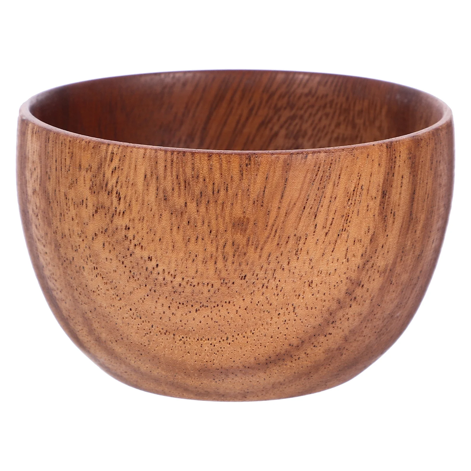 

1Pcs Wooden Cutlery Fruit Bowl Natural Whole Wood Thick Smooth Large Capacity Salad Food Holder Wooden Bowl Dessert Container
