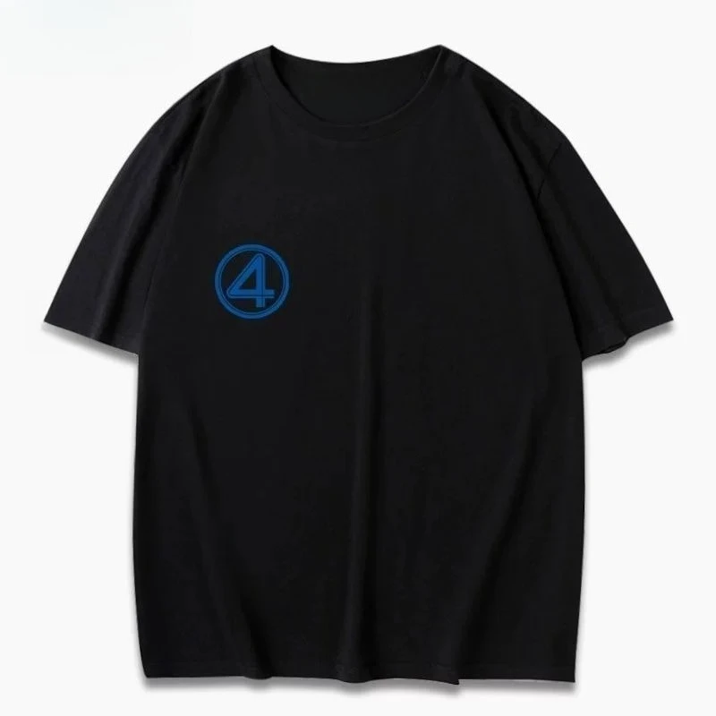 マーベル公認 マーベル ファンタスティック フォー 映画 ジョセフ クイン ヒューマン トーチ プリント Tシャツ 夏 メンズ レディース 半袖