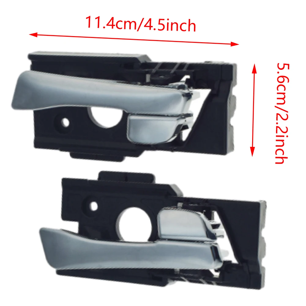 1 Pair Inner Inside Interior Front Rear Door Handle for Hyundai Accent 2012 2013 2014 2015 2016 2017 82610-1R000 82620-1R000