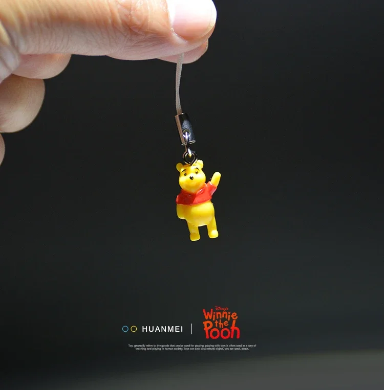 Confezione sfusa Winnie The Pooh Chiave Bage Ciondolo Modello Giocattolo Mini Ornamento Action Figure Anime Regalo per bambini