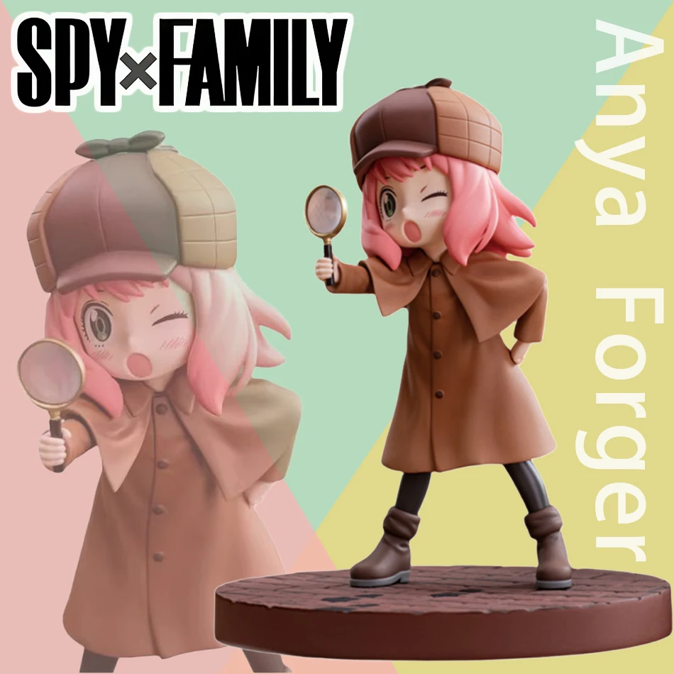 Neue SPY X FAMILY Anya Detektiv PVC-Figur Exquisites Sammlermodell Kawaii Desktop-Ornamente Anime Manga Fans Spielzeug Kindergeschenke