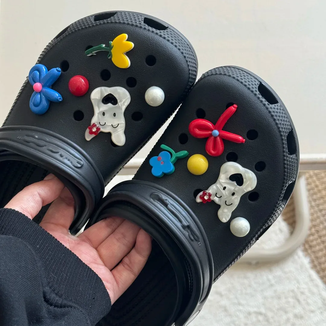 

Cloud Hole Shoes Shoe Buckle Diy Resin Balloon Puppy Cartoon Shoe Flower Cute Creative Accessories Detachable