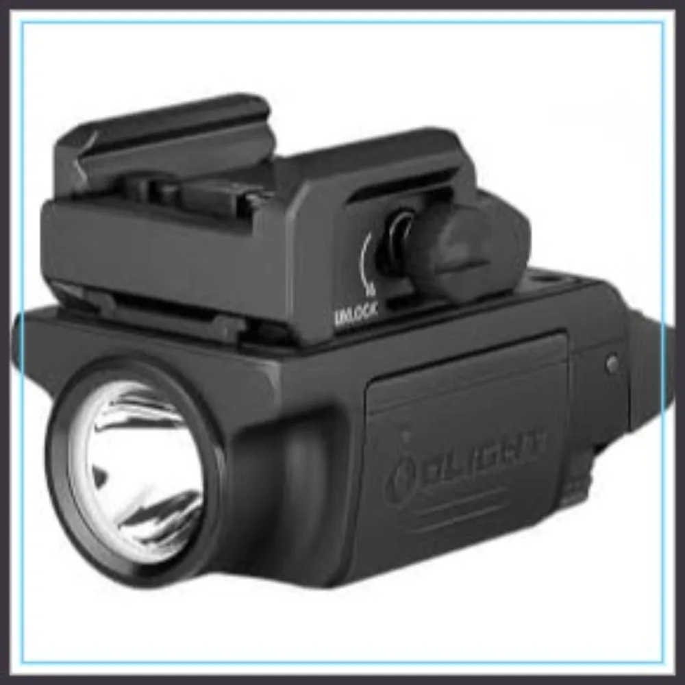 

600 Lumens Compact Tactical Pistol Light with Strobe, Rail-Mounted, Rechargeable Battery