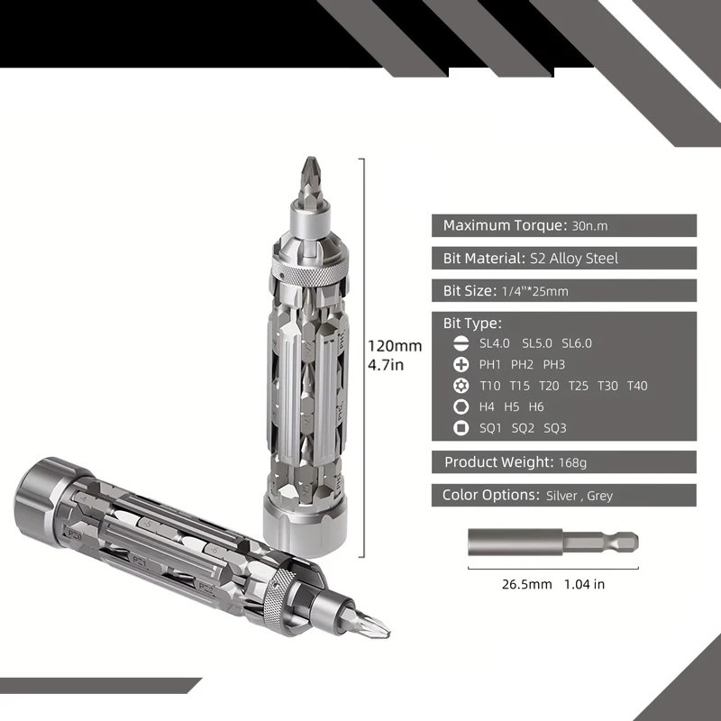 

Набор многофункциональных отверток Galacok S1 EDC с магнитным шестигранным сверлом Torx Phillips, портативный инструмент для ремонта дома на открытом воздухе