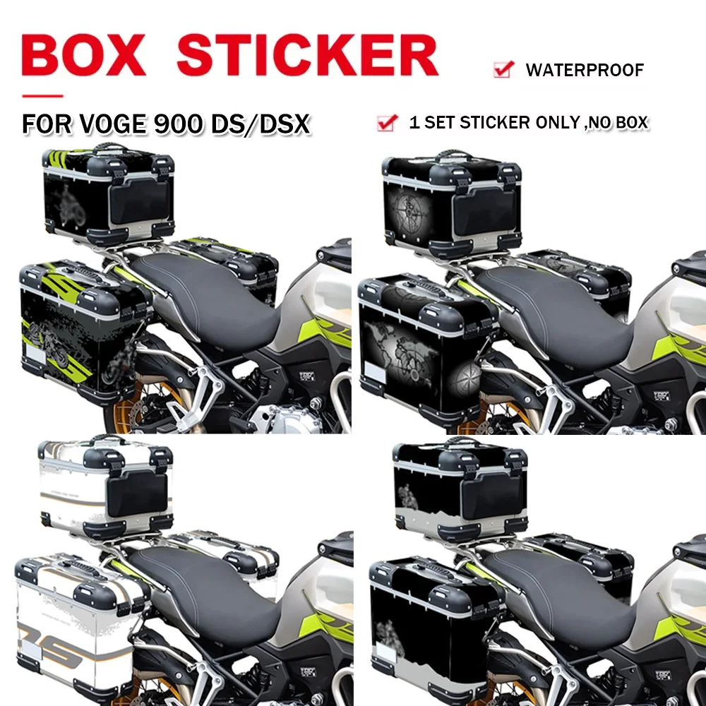 

For VOGE Valico 900DS 900DSX 2024 Aluminum Box Sticker Motorcycle Top Side Case Panniers Saddlebag Protection Decals Accesorios