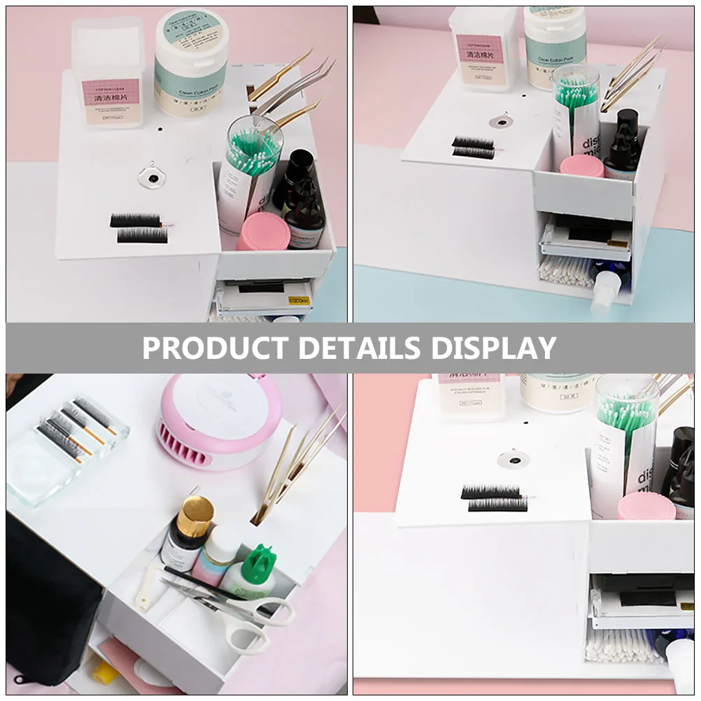

Eyelash Extension U-Shaped Workbench Detachable Acrylic Lash Tool Organizer Display Stand Suitable for Lash Pillow Beauty Salon