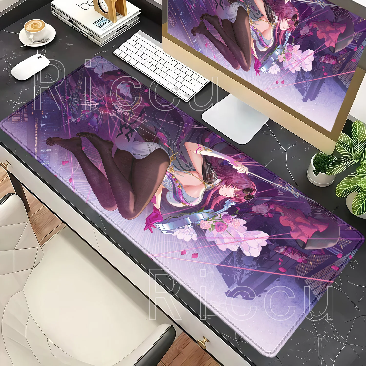 Mousepad Kafka PC Gaming Honkai Star Rail‌ HSR Office Overlock Esports Mouse Pad Keyboard Non-slip Base XXL HD Printing Desk Mat