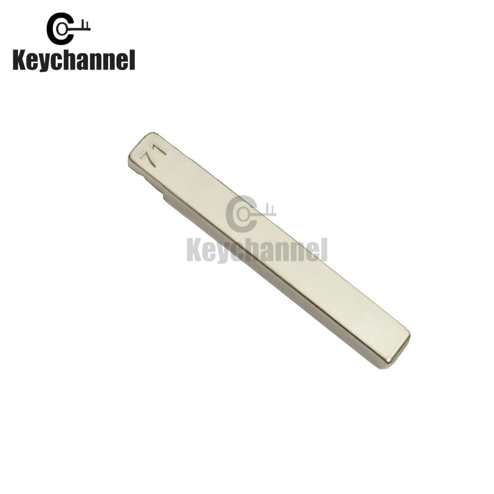 Keychanne10uds-Hoja de llave remota para KD, Lishi HU100, Metal en blanco, sin cortar, Flip, Excelle para Buick, Chevrolet, CRUZE, Cadillac, OPEL