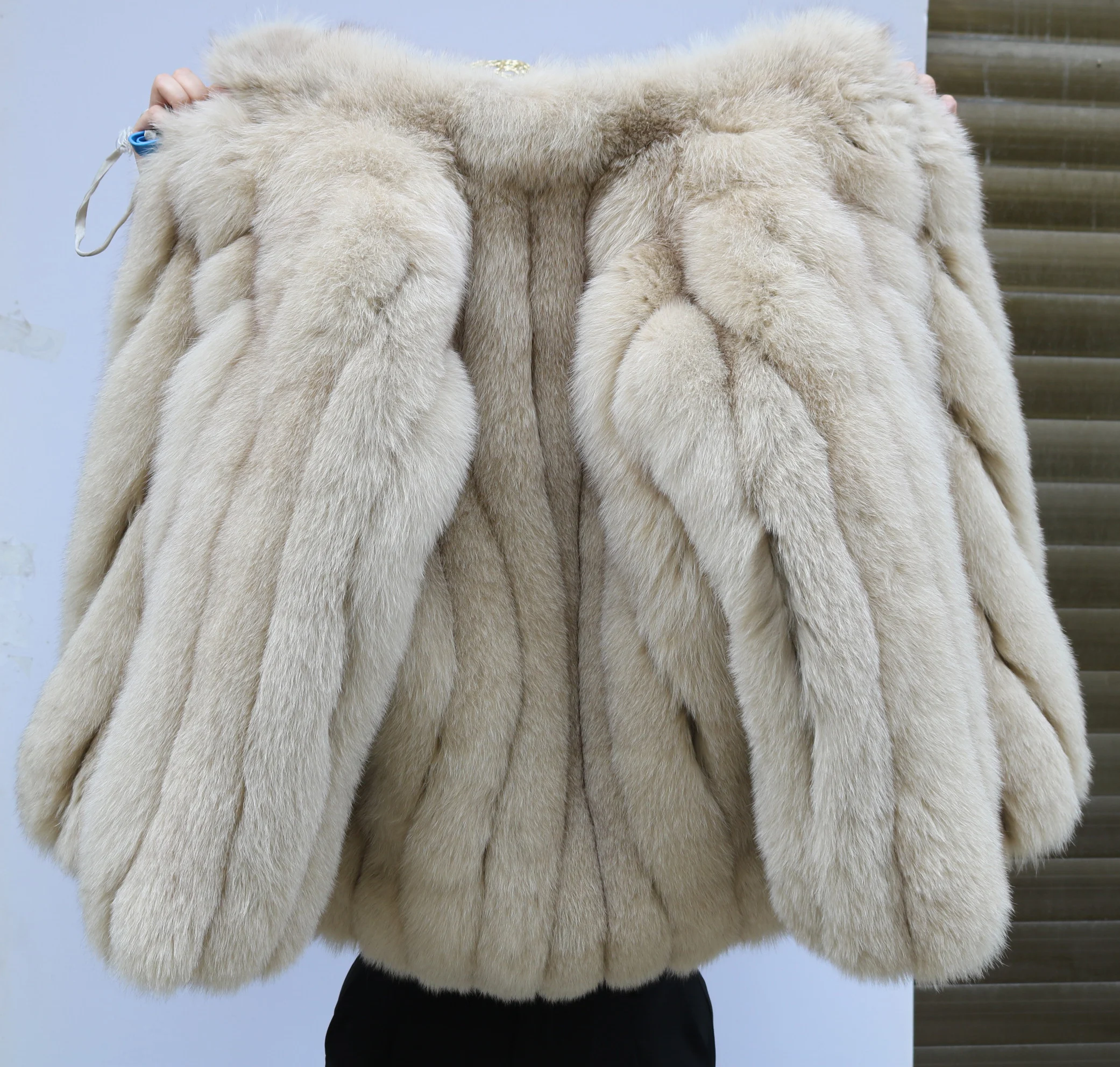 2024 Winter Women's Stand Collar Real Fox Fur Jacket Natural Fox Fur Coat Luxury good