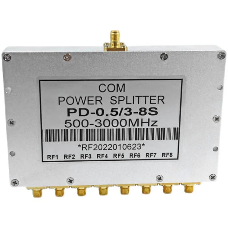 

1PCS 8 Way SMA Power Splitter 500Mhz-3000MHz,SMA Female Power Divider Signal Cable Splitter Female Divider Distributor