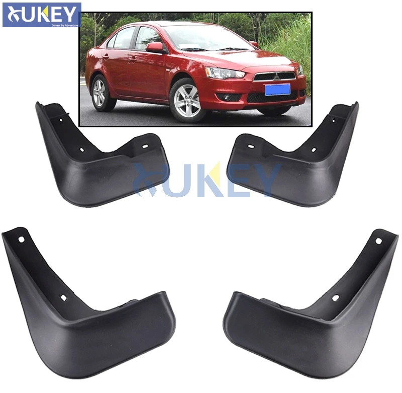 For Mitsubishi Lancer 2008-2013 2009 2010 2011 2012 Sedan DS ES Mudflaps Splash Guards Mudguards Fender Front Rear Car Mud Flaps