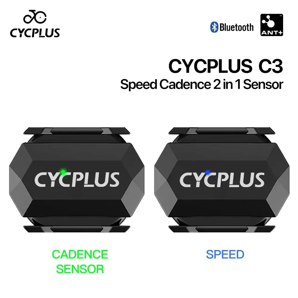 CYCPLUS C3X2 Cadence Speed Dual Sensor Cycling Bicycle Accessories ANT+ BLE 5.0 Speedometer for XOSS Strava Bike Computer