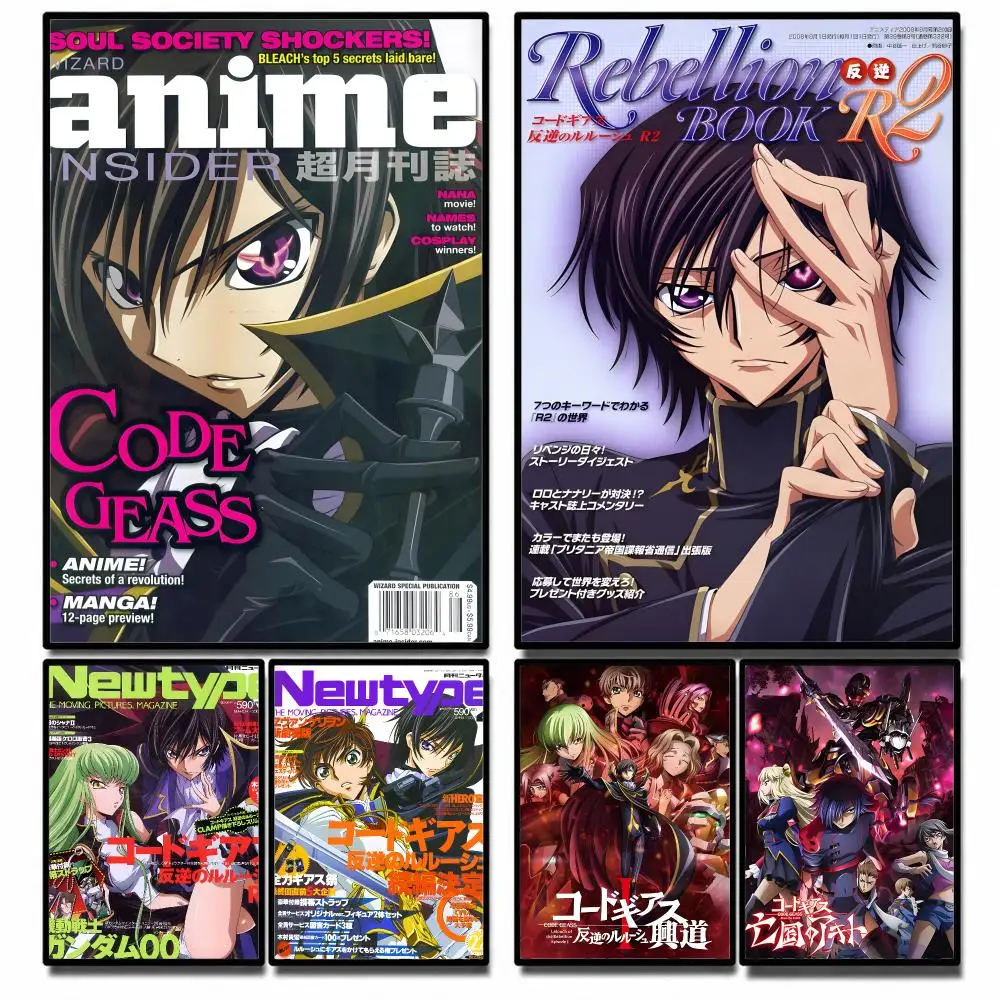 Anime Code Geass Poster High-definition  stickers, suitable for bedroom, living room, home decoration