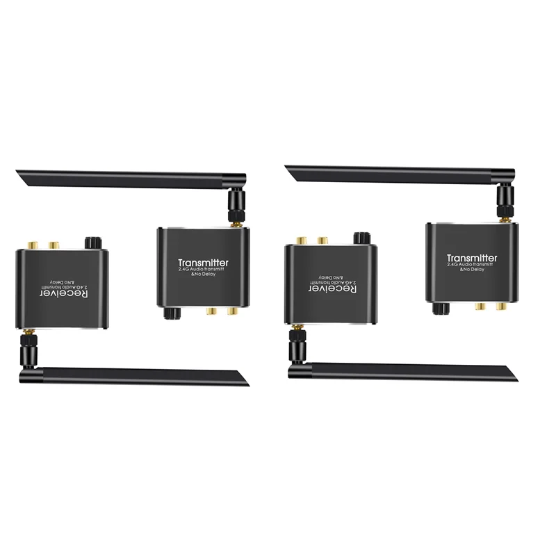 Trasmettitore e ricevitore audio musicale wireless 2X 50M 2.4G con adattatore audio wireless R/L RCA da 3,5 mm-Y41A