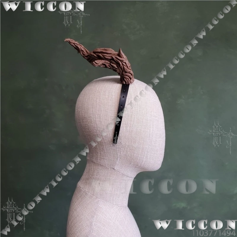 

Twisted Brown Dryad Horn Headband Tree Branch Forest Spirit Horn Headpiece DND Cosplay Halloween Themed Festival Fancy Comic Con