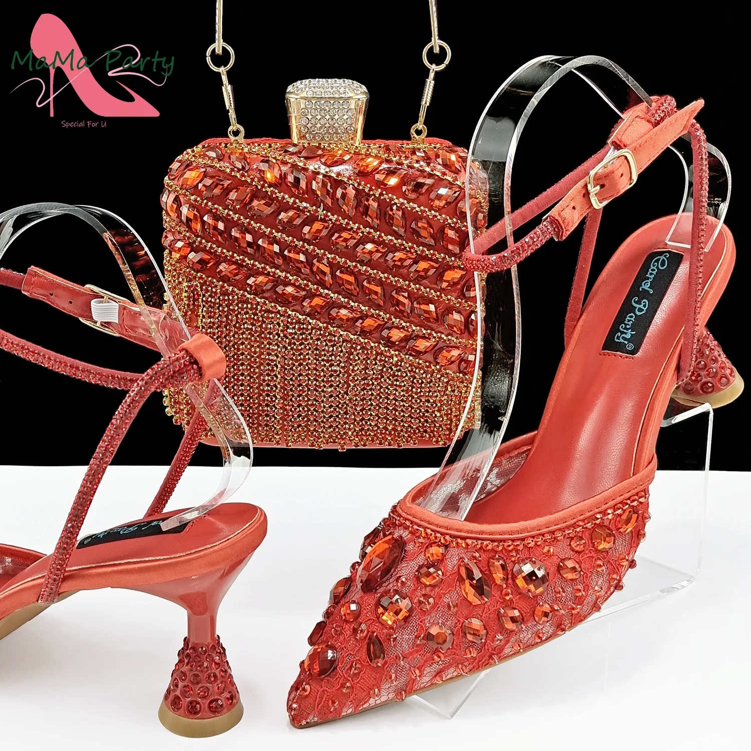 Nieuwkomers Italiaans design Afrikaanse damesschoenen en tassenset Match in champagnekleur Hoge kwaliteit INS Hot Sale voor bruiloft