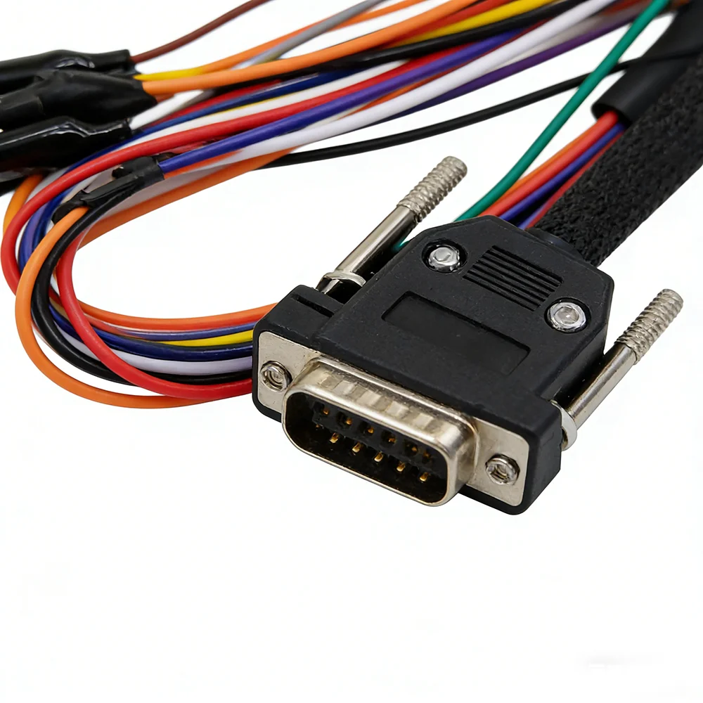 

2026 14P 600KT02 Bench Cable for KTAG KE-SS for KTM DB15 MED17-EDC17 Adapter TRICORE CABLE Programming ECU Connector Main Cable