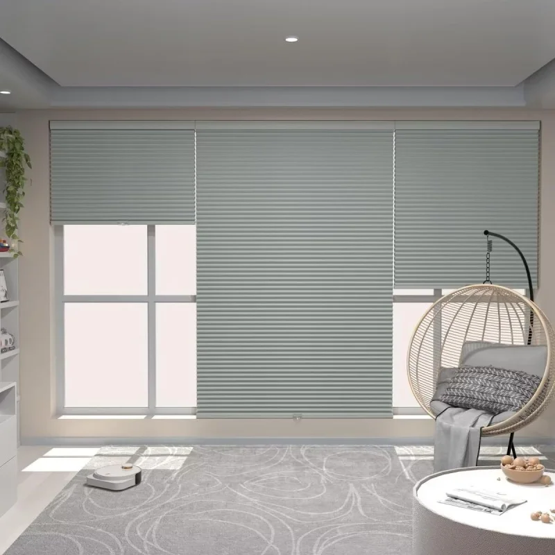 Factory Wholesale Price Cellular Blackout Shade Day And Night Cordless Spring Cellular Blinds Honeycomb Blinds For Windows