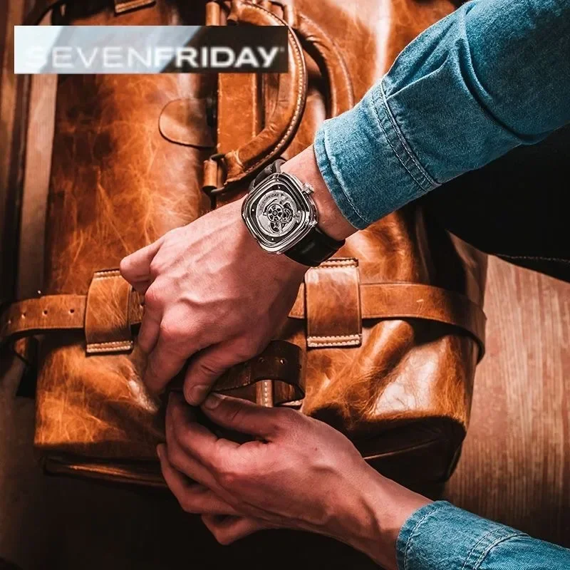 Sevebfriday-Fully Automatic Mechanical Watch for Men, S Series Waterproof Watch, Luxury Brand, New Year Gift, Fashion, S1, 03