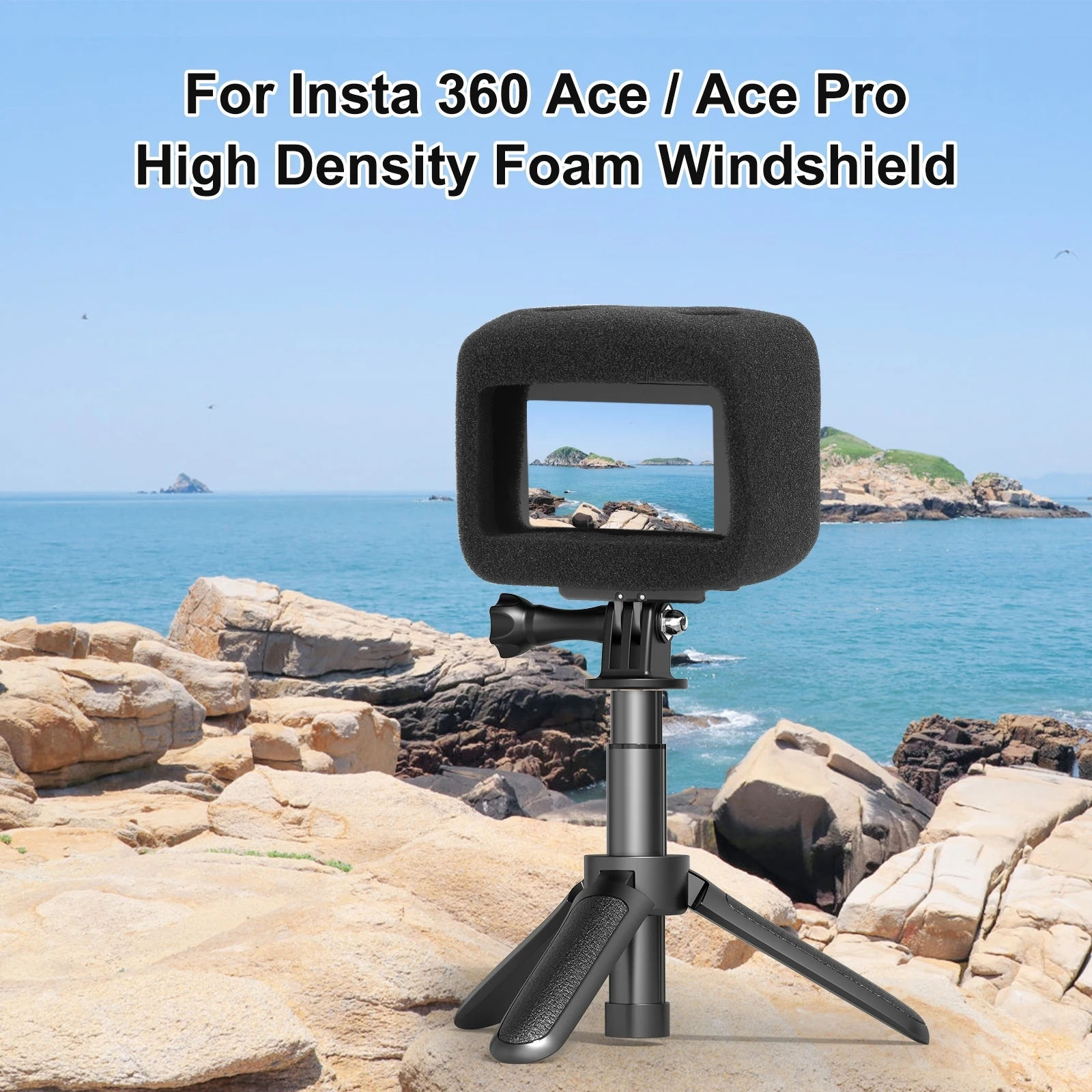 

for Insta360 Ace Pro/Ace Windshield Noise Reduction Recording Foam Protectors